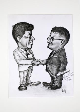JFK & George Burdon Cartoon