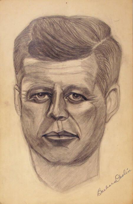 Sketch Of John F Kennedy – All Artifacts – The John F Kennedy