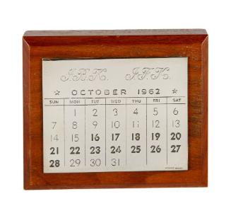 Cuban Missile Crisis Calendar Paperweight