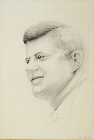 Sketch of John F. Kennedy