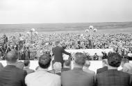 President Kennedy speaks at opening of Oahe Dam in South Dakota