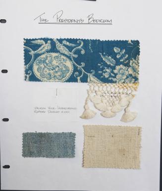 Fabric Samples from President Kennedy's Bedroom