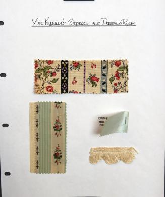 Fabric Samples from Mrs. Kennedy's Bedroom & Dressing Room