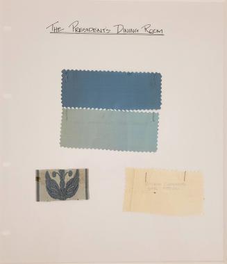 Fabric Samples from The President's Dining Room
