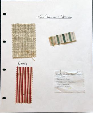 Fabric Samples from The President's Office