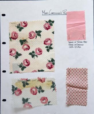 Fabric Samples from Miss Caroline's Room