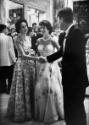 Senator Kennedy and Jacqueline Kennedy and  at the Tiffany Ball in Newport, RI, 1957