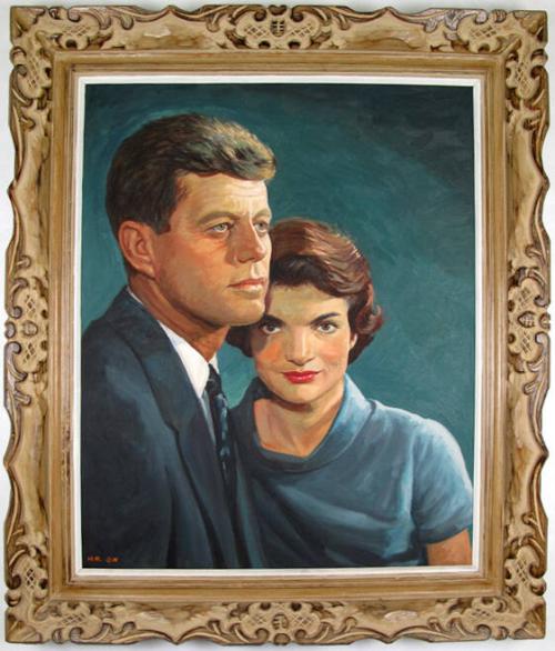 Portrait Of John F And Jacqueline Kennedy All Artifacts The John F Kennedy Presidential 