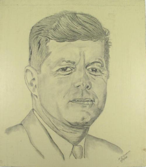 Sketch Of John F Kennedy – All Artifacts – The John F Kennedy