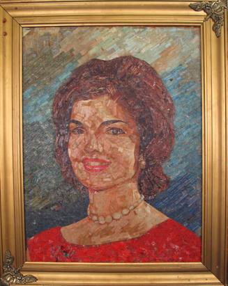 Stamp Collage Portrait of Jacqueline Kennedy