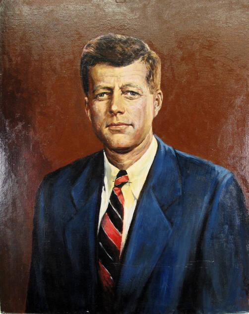 Portrait Of President John F Kennedy All Artifacts The John F Kennedy Presidential Library 