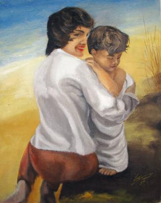 Portrait of Jacqueline Kennedy and a Child