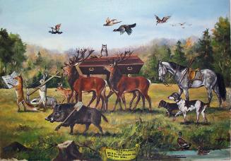 Painting of Animals in a Funeral Procession