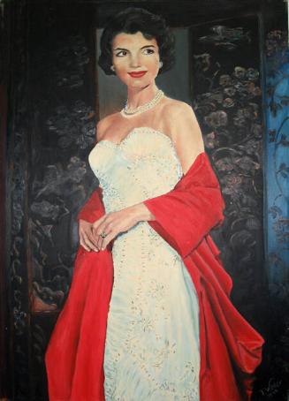 Portrait of Jacqueline Kennedy in Formal Gown