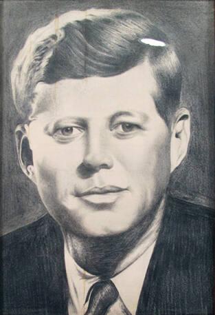 Sketch of John F. Kennedy