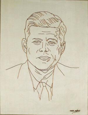 Wire Portrait of John F. Kennedy