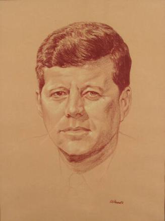 Sketch of John F. Kennedy