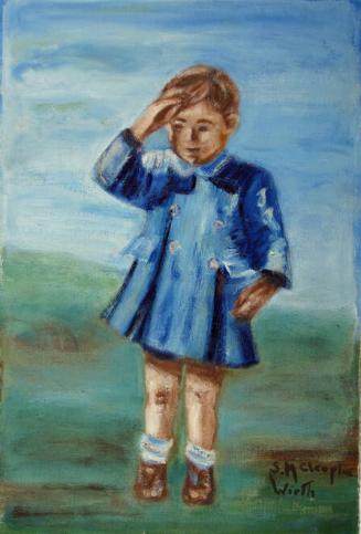 Portrait of John F. Kennedy, Jr. Saluting