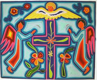 Angels with Cross Wall Panel