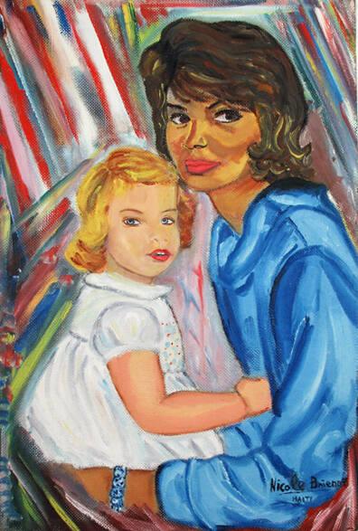 Portrait of Jacqueline and Caroline Kennedy