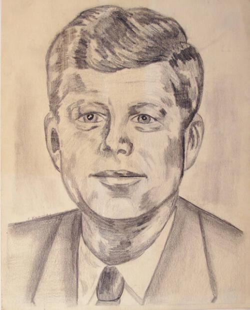 Sketch Of John F Kennedy – All Artifacts – The John F Kennedy