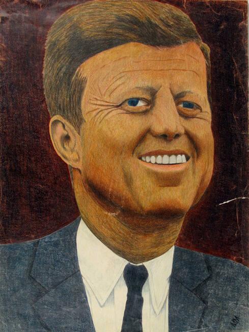 Sketch of John F. Kennedy