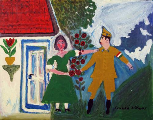 Couple by A Cottage