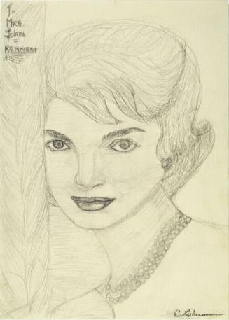 Sketch of Jacqueline Kennedy