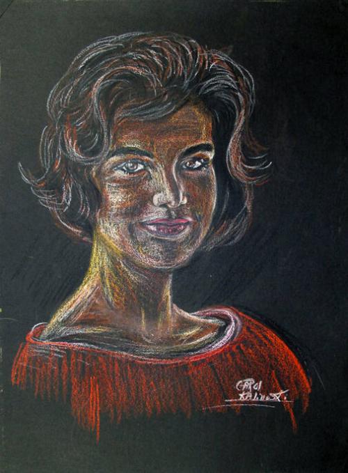 Sketch Of Jacqueline Kennedy All Artifacts The John F Kennedy Presidential Library And Museum 