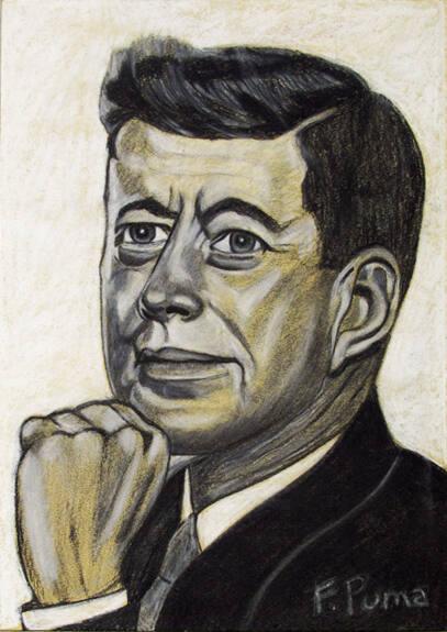 Sketch of John F. Kennedy