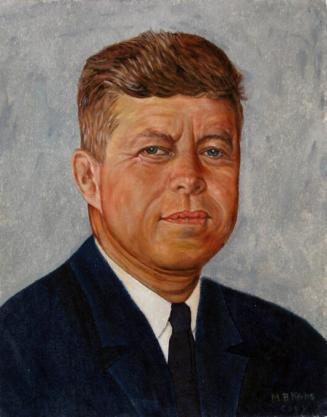 Copy of Norman Rockwell portrait of John F. Kennedy