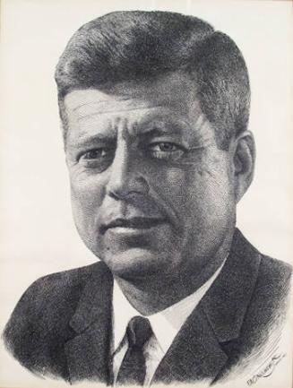 Sketch of John F. Kennedy