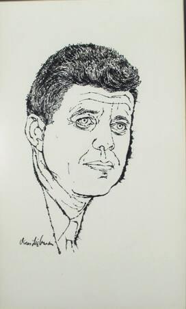 Sketch of John F. Kennedy