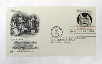 First Day Cover: 200th Year France/US Treaty of Alliance