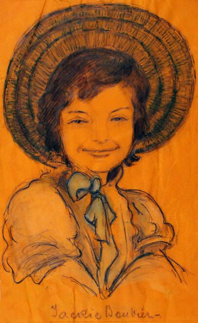 Sketch of Jacqueline Bouvier