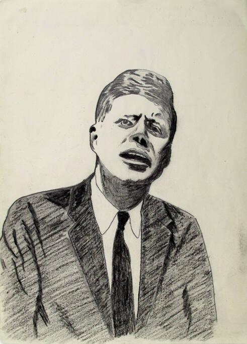 Sketch of John F. Kennedy