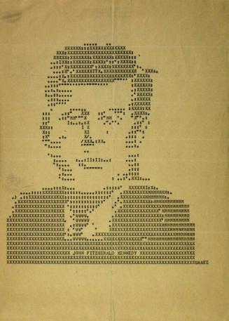 Typewriter Portrait of John F. Kennedy