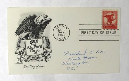 First Day Cover: 6-cent Air Mail "Eagle" Stamp