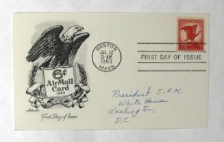First Day Cover: 6-cent Air Mail "Eagle" Stamp