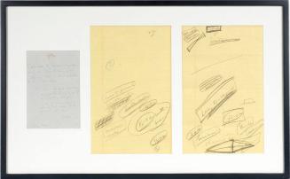 Letter From Jacqueline Kennedy to Ted Sorensen; 2 Pages of John F. Kennedy's Notes
