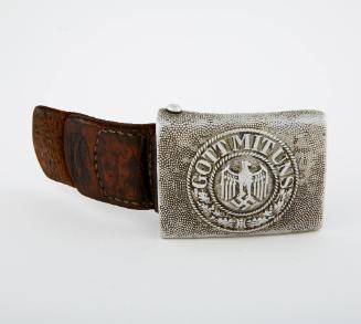 Gott Mit Uns Nazi Belt Buckle collected by Ernest Hemingway during WWII