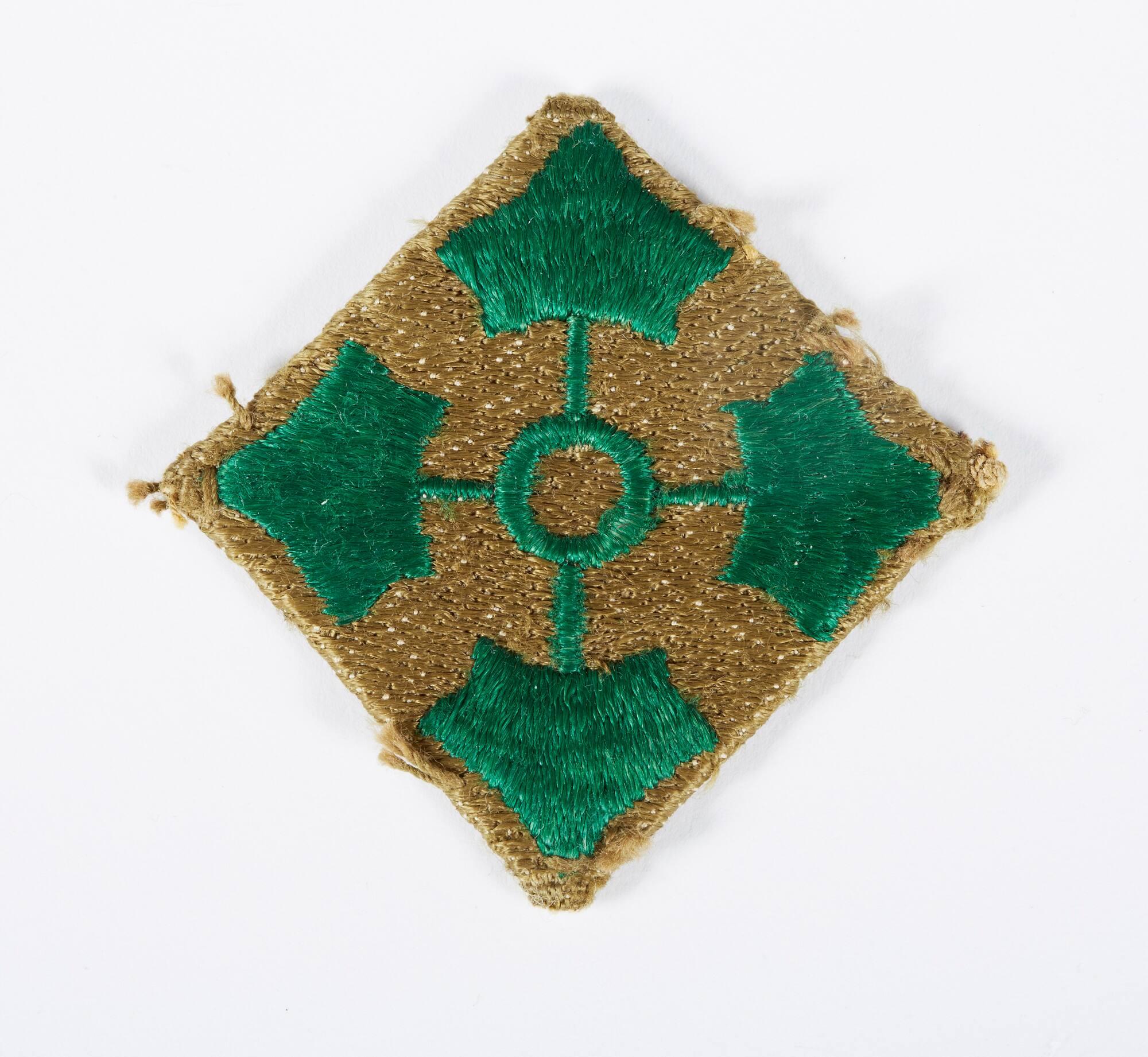 WWII Patch of the 4th Infantry Division – All Artifacts – The John F ...