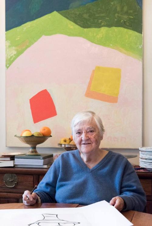 Courtesy Galerie Lelong, ©Etel Adnan, 2016. Photo: Fabrice Gibert