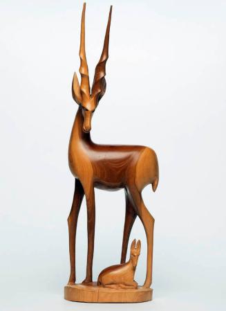 Sculpture of a Female Gazelle