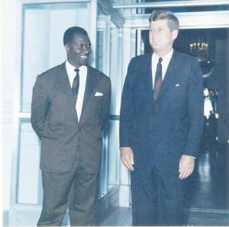 Photograph of President Kennedy with President Sekou Toure