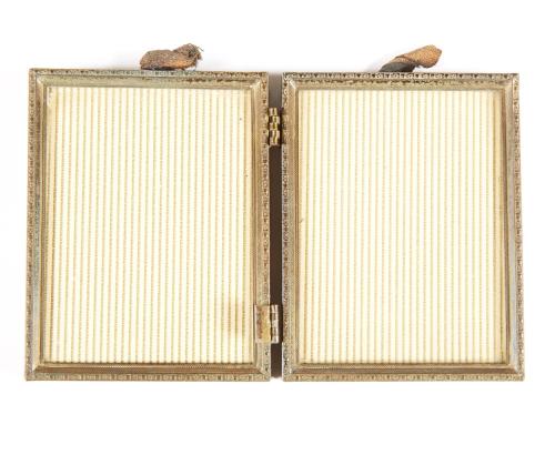 Hinged Frame for the Photograph of Mr. And Mrs. Thomas Welsh