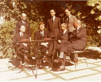 Photograph of President Kennedy with Cuban Exile Leaders