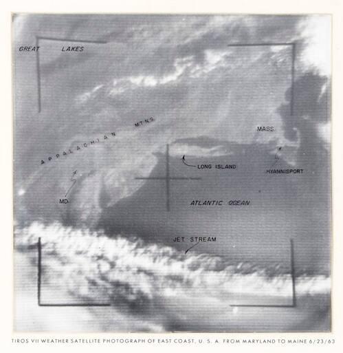 Photograph of Weather Satellite Photograph of East Coast