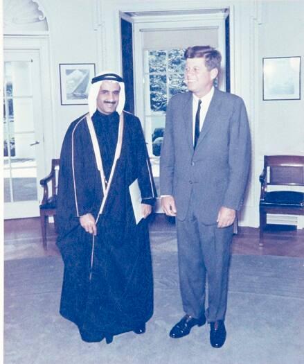 Photograph of President Kennedy with Visitor