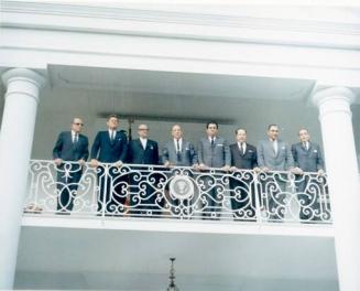 Photograph of President Kennedy and the Presidents of Central America